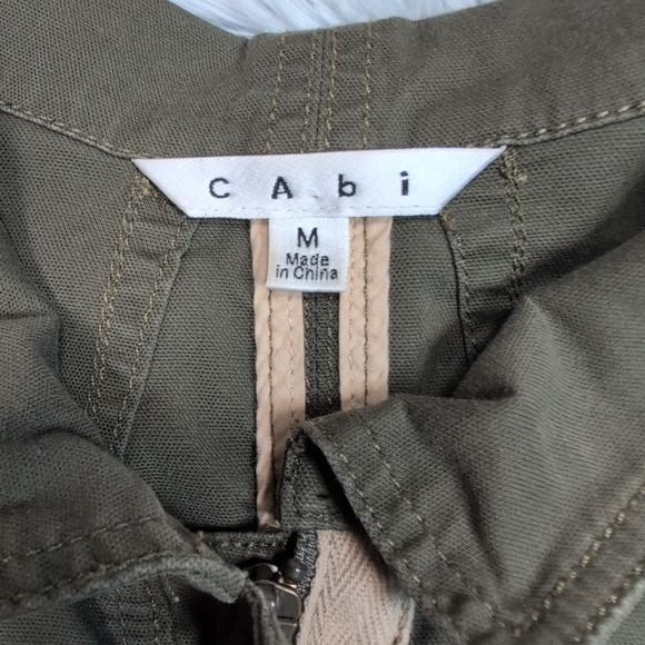 Cabi Jacket Womens M Green Utility Coat Zip Up Gorpcore Outdoors‎ Casual Comfy - Picture 6 of 11